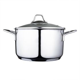 Serenk Modernist Stainless Steel Stock Pot, 20 cm