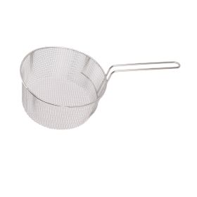 Frying Basket Stainless Steel Long Handle Reusable Rust Resistant Fry Net for Fish Chicken Nuggets Handle Without Rubber