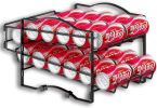 4 Tiers Can Organizer Rack, 48 Cans Soda Can Dispenser Organizer for Refrigerator, Set of 2 Stackable Beverage Dispenser Rack