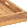 Serving Tray 23.6"x23.6" Solid Wood Teak