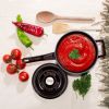 LAVA Premium Round Cast Iron Saucepan 7in / 18 cm