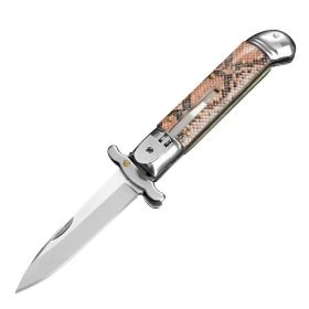 Winding Semi-automatic Knife (Color: Brown)