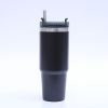 1pc Stainless Steel Vacuum Mug; Home; Office Or Car Vacuum Flask; Insulation Cup With Straw; Insulated Tumbler