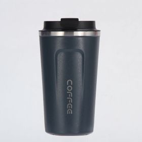 12 oz Stainless Steel Vacuum Insulated Tumbler - Coffee Travel Mug Spill Proof with Lid - Thermos Cup for Keep Hot/Ice Coffee; Tea and Beer (Color: Blue)