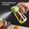 16oz Oil Dispenser Bottle for Kitchen - 2 in 1 Olive Oil Dispenser and Oil Sprayer - 470ml Olive Oil Bottle - Oil Sprayer for Cooking, Kitchen, Salad