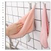 4pcs Thickened Dish Towel; Hanging Hand Towels; Kitchen Rag With Hanging Loop; Bathroom Hand Towels