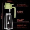 16oz Oil Dispenser Bottle for Kitchen - 2 in 1 Olive Oil Dispenser and Oil Sprayer - 470ml Olive Oil Bottle - Oil Sprayer for Cooking, Kitchen, Salad