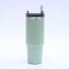 1pc Stainless Steel Vacuum Mug; Home; Office Or Car Vacuum Flask; Insulation Cup With Straw; Insulated Tumbler