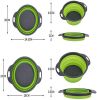 Collapsible Colander Silicone Bowl Strainer Set of 2, Portable Folding Filter Basket Bowls Container Rubber Strainer, Use for Draining Fruits