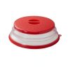 1pc Microwave Splatter Cover; Heating Folding Cover; Silicone Fresh-keeping Cover; Oil-proof Splash-proof Cover With Hook Cooking Lid